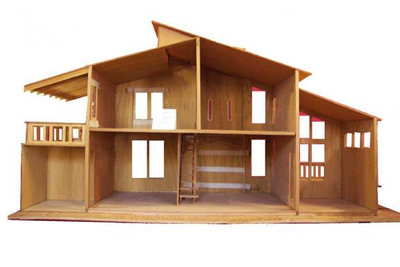 lay-out of a single-storey house