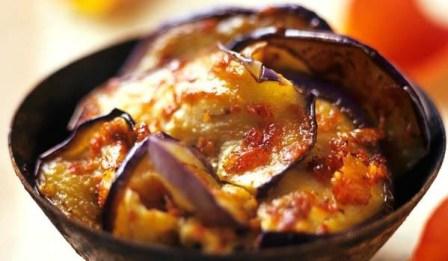 delicious dishes of aubergines