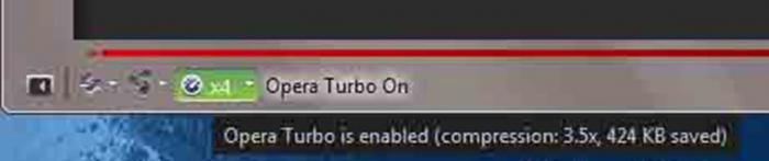 how to turn opera turbo